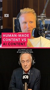 Would you want to know when you're consuming content made by AI? Australian former chief scientist Alan Finkel wants governments to certify human creative pursuits by putting a stamp on them so we can tell the difference. Listen to the full episode of Global Roaming on the ABC listen app. | ABC Radio National