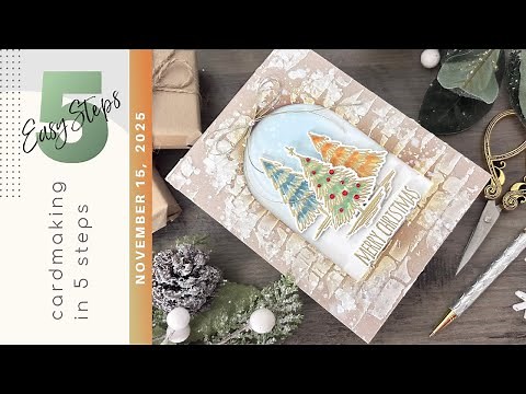 Let's Get Scribbly and Texturize! A 5 Step Christmas Card Tutorial