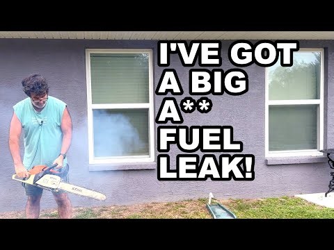 Leak Fixed! Replacing a Fuel Line on Older Stihl Chainsaw