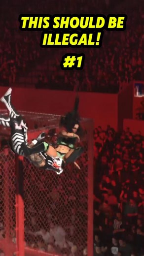 This HIAC fall is actually ILLEGAL... 💀 #wwe2k26 #shorts
