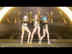 [MMD/Vocaloid cover] HUNTR/X - 'Golden' | Motion DL | K-pop Demon Hunters