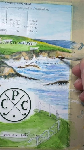Acrylic Painting Challenge at Cypress Point