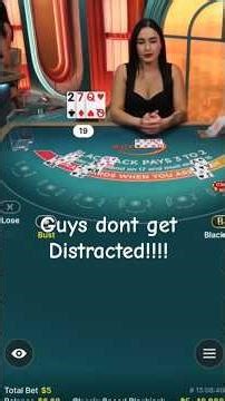 High-Tension Blackjack Gameplay | 🫣dont get distracted check the cards out and spot a wrong move😂💯