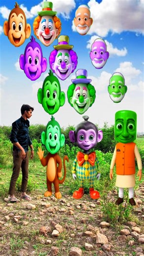 Dancing modiji,🍁🍁,and jokar, dancing monkey dance Me correct head matching #shorts #viral #modi