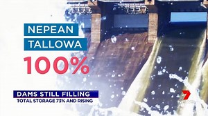 64K views · 1.6K reactions | Sydney's dams are still filling from the weekend storms. This time last week total storage was 42% - today it hit 73%. Warragamba Dam is at 71% - up 28%. More: 7news.link/2OJ66VG #SydneyWater #7NEWS | 7NEWS Sydney | Facebook