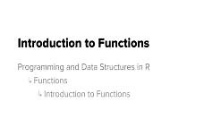 Programming Fundamentals: Introductions to Functions