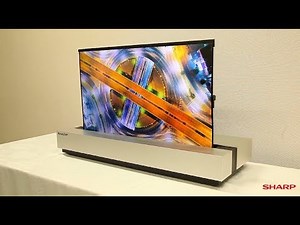 シャープ、巻き取れる30V型4K有機ELディスプレイ開発