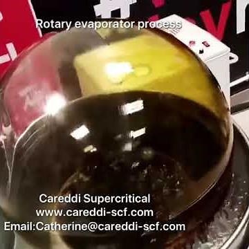 Rotary evaporator short path distillation for CBD oil