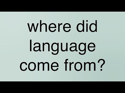 where did language come from? [ENG/ESP/JP SUB]
