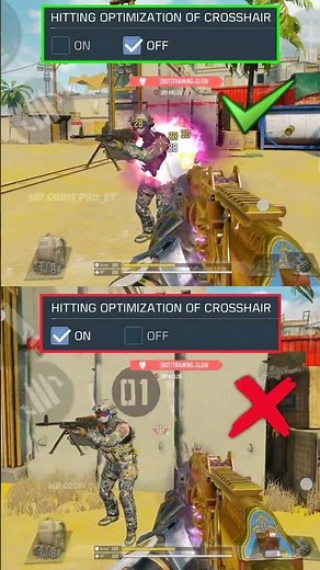 ✅ Best Hitting Optimization Crosshair setting in CODM BR🔥💯 Codmobile Tips and Tricks #shorts #codmbr
