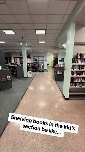 Never trust a children’s librarian to shelve alone 🤷‍♀️ #hmclibrary #letchercounty #librarytiktok #librariansoftiktok #childrenslibrarian #funny #fyp