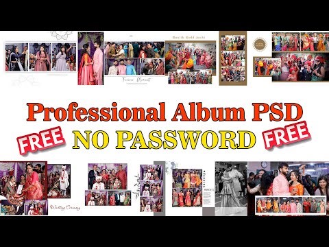 FREE 2025 Professional Wedding Album PSD Templates (No Password) - New Dg 12x36 Sheets