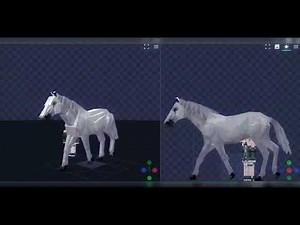 【MC MOD】Horse walking animation demonstration