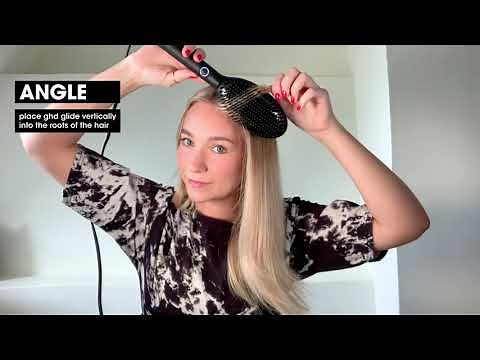 How to create the smooth flip with ghd glide hot brush