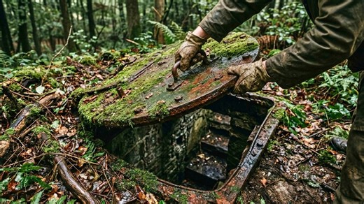 Hidden in a World War II forest, a moss-covered hatch opened up a forgotten piece of the battlefield