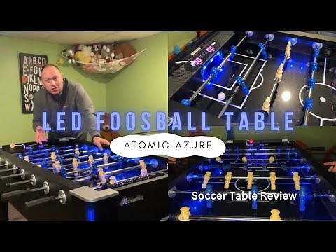 Atomic LED Light Up Foosball Table Review - Azure