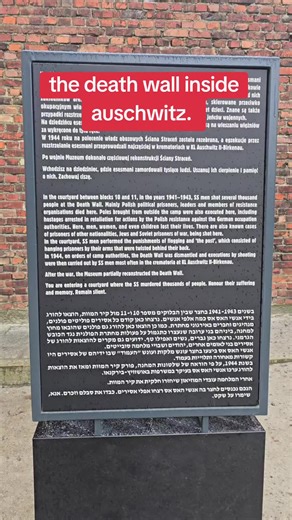 Auschwitz Death Wall: Executions During WWII