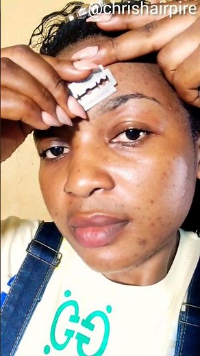 How I Groom My Eyebrow With Razor Blades ‪@gillette‬ #eyebrows #viralvideo #trend #eyebrowgrooming