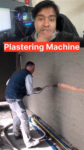 Plastering Machine 👇 #homerepairs #plaster #trendingvideo | CRR World