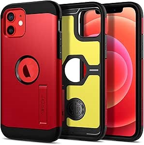 Spigen Tough Armor [Extreme Protection Tech] Designed for iPhone 12 / Designed for iPhone 12 Pro Case (2020) - Red