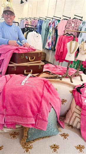 GIRLS, the WAIT is OVER…. 🐝🩷 Our NEW ELLIE B sweatshirts have arrived! 🩷 ONLY $42 TWO STYLES AVAILABLE: FLEECE LINED & FRENCH TERRY ❄️☀️ Add BOTH styles to cart! 🛒 | Ellie B Boutique