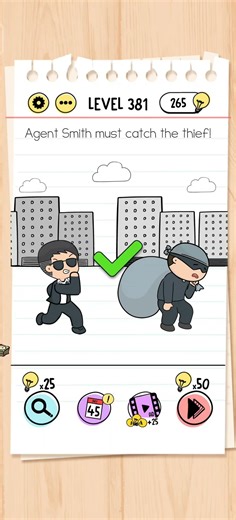 Brain Test Level 381 Solution & Walkthrough | Tricky Puzzles (Android & iOS Shorts)