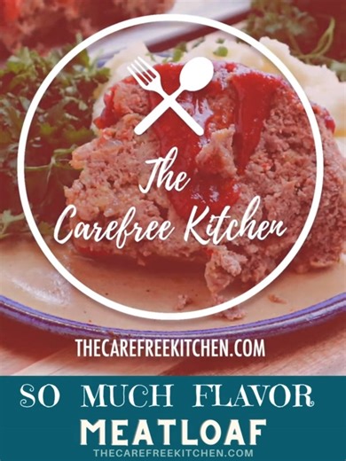 his Old Fashioned Meatloaf recipe is quick, easy, and delicious, making it the ultimate Sunday night dinner. It stays super moist, has a delicious tangy glaze, and makes great sandwiches for lunch throughout the week. RECIPE ✅ https://thecarefreekitchen.com/old-fashioned-meatloaf-recipe/ | The Carefree Kitchen | Facebook