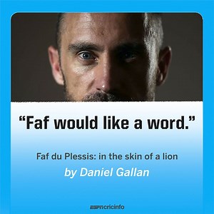 66K views · 990 reactions | Alpha male, natural leader, Australia's nemesis - Faf du Plessis has worn, and shed, many identities as one of South Africa's most charismatic players. In-depth profile  https://es.pn/3fmVjgp | ESPNcricinfo | Facebook