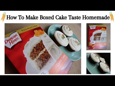 How To Make A Box Cake Taste Homemade // Boxed Cake Mix Hack // Carrot Cake // Homemade Carrot Cake