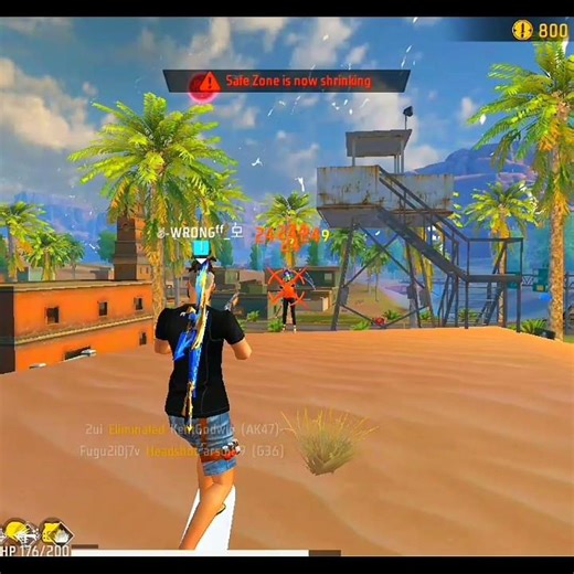 Aim गया छुट्टी 🤡 #freefire