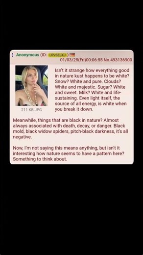 A Pseudoscientific Rant Using “White vs. Black” Symbolism