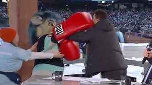 NHL analyst Paul Bissonnette fights with Seattle mascot in wild on-air exchange