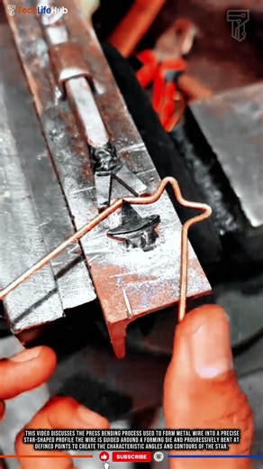 Innovation Skill star Press Bending : Forming Wire into Precise Star Shapes #tech