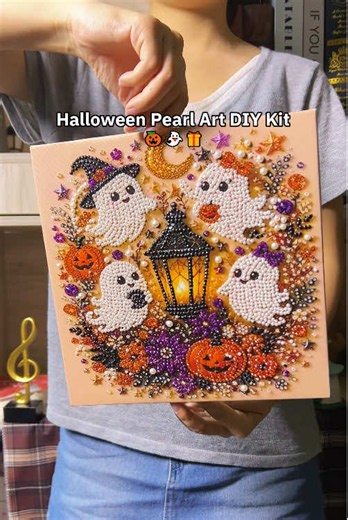 Halloween Diamond Painting Decor — Tiny Pearl DIY Ideas