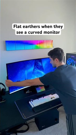 How to uncurve a gaming monitor