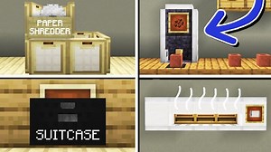10 Office Furniture Designs (No commands) (Part II) Minecraft Map