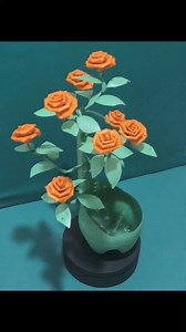 97K views · 1.3K reactions | Rose flower bonsai gawa mula sa sprite bottle & drinking straw best out of waste reuse reduce recycle @followers | Plastic Bottle and Paper Artwork.best for Display | Facebook