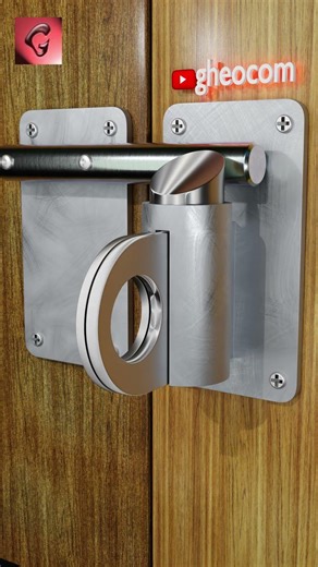 #gheocom Without gravity – Automatic door latch lock #shorts