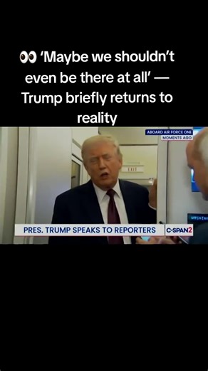 👀 ‘Maybe we shouldn’t even be there at all’ — Trump briefly returns to reality After launching a war of aggression alongside Israel against Iran, Demented Donald had a fleeting brush with sanity as he suggested the US might not even need to be involved in the Strait of Hormuz. 💬 “You could make the case that maybe we shouldn’t even be there at all because we don't need it. We have a lot of oil,” Trump said, in a rare moment of clarity. Yet moments earlier he was urging other countries to step 