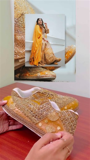 Customized bridal sneakers | Full video is uploaded in our channel