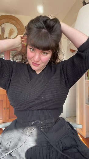 Industrial Revolution-Inspired Hair Tutorial with Bangs