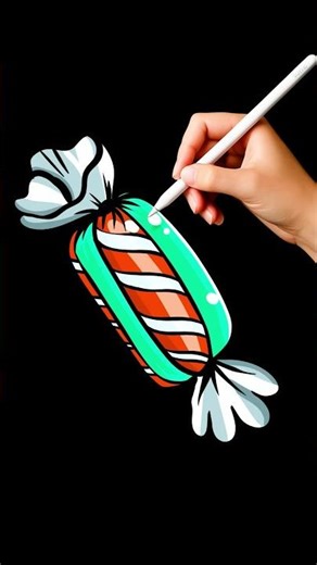 Easy iPad Candy Drawing in Procreate 🍬✍️ | Apple Pencil Digital Art #ipad #procreate #applepencil