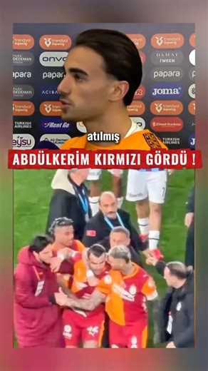 Abdülkerim Kırmızı Kart Gördü | Trabzonspor- Galatasaray Maç Sonu