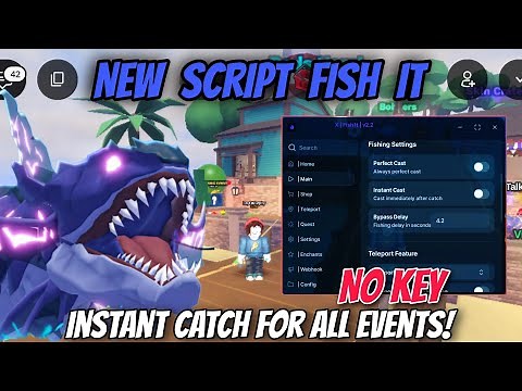 NEW RELEASE Fish It Script *NO KEY* - Instant Fish, Instant Catch, Auto Trade, Event TP & More