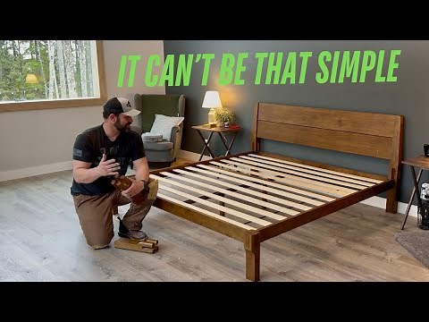 The Easiest Bed Frame to Assemble – Japanese Joinery Magic!