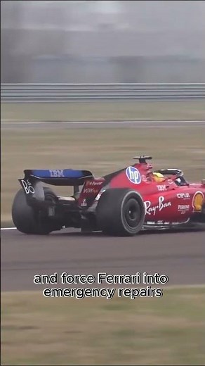 Hamilton crashes in his first test with Ferrari! 🚨🔥