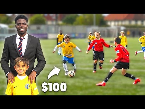 I Donated a Kid $100 Football Boots If His Team Wins Football Match