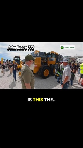 John Deere 772 sneak peek! @JohnDeere ​⁠#construction #machine #bluecollar #johndeere