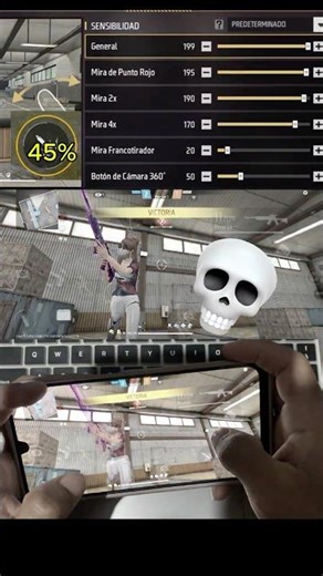 Lá mejor Sensibilidad para Dispositivos Android a16 Samsung 🍷🗿 #sensibilidadefreefire #freefire