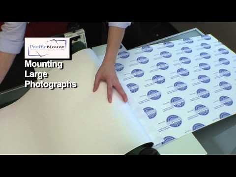 Large Photo Mounting with Self-Adhesive Mount Board